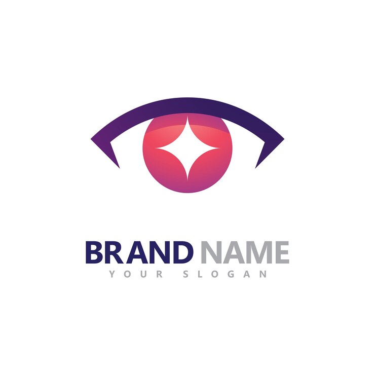Wektor creative concept eyes logo szablon projektu ikona logo do pielęgnacji oczu