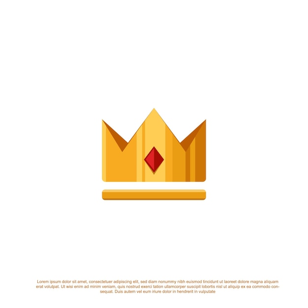 Crown Logo Royal King Queen Streszczenie Logo Design