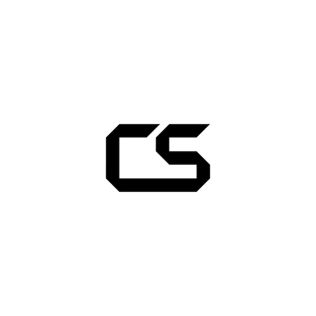 CS monogram logo projekt list tekst nazwa symbol monochromatyczne logotyp alfabet znak proste logo