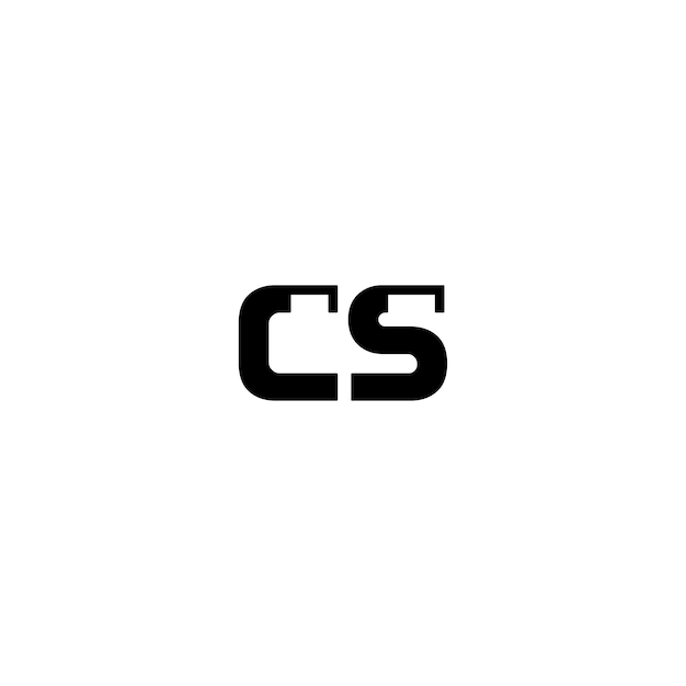 CS monogram logo projekt list tekst nazwa symbol monochromatyczne logotyp alfabet znak proste logo