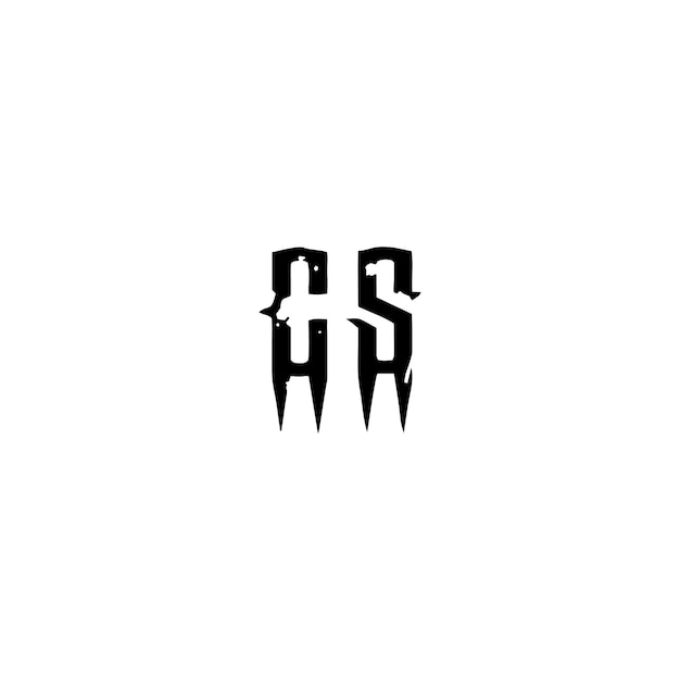 CS monogram logo projekt list tekst nazwa symbol monochromatyczne logotyp alfabet znak proste logo