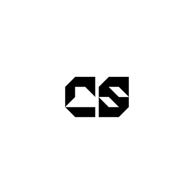 CS monogram logo projekt list tekst nazwa symbol monochromatyczne logotyp alfabet znak proste logo
