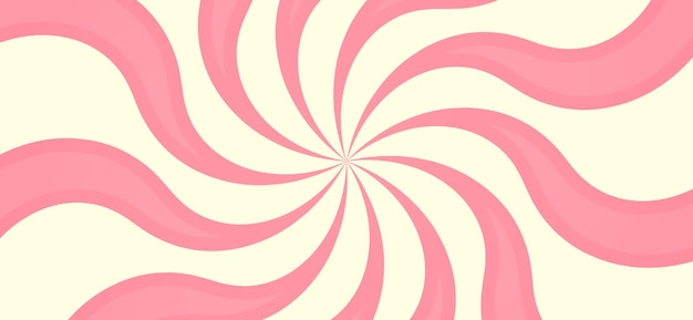 Plik wektorowy cukierkowe paskowe tło świąteczne słodka tekstura spiralny różowy wzór promieni