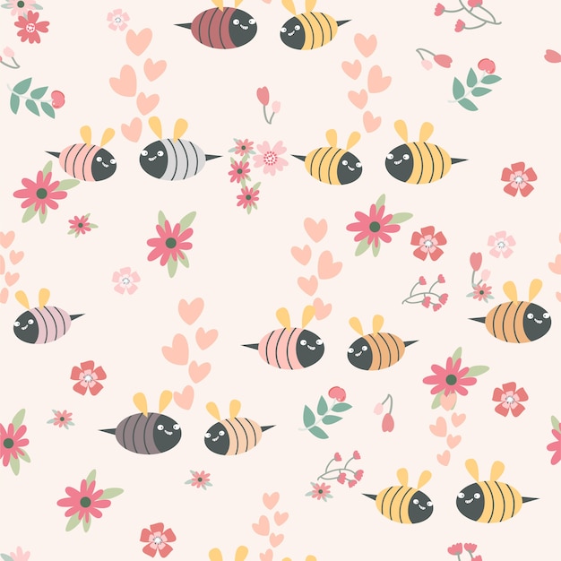 cute cartoon bee para szwu