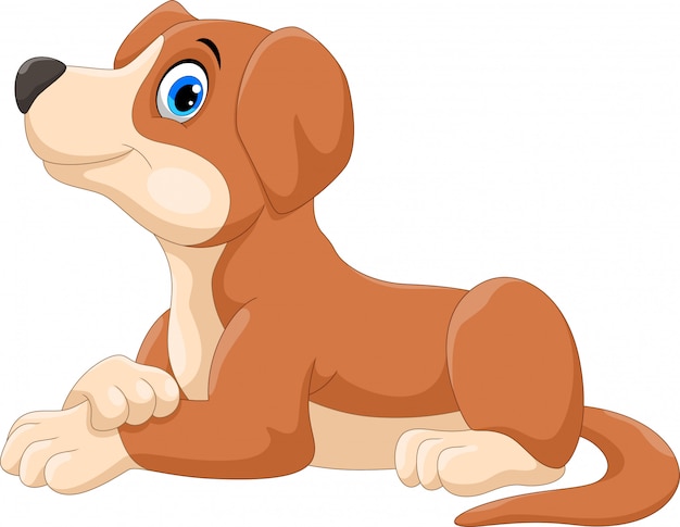 Plik wektorowy cute little dog cartoon