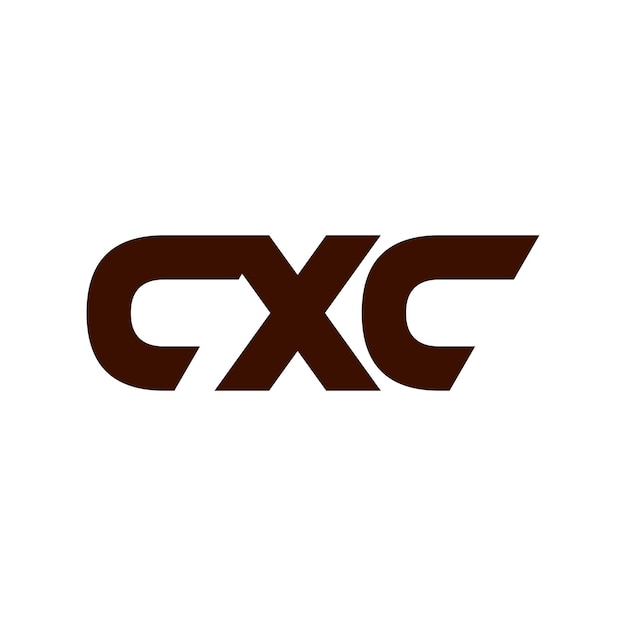 CXC kreatywne abstrakcyjne litery początkowy symbol ikona wektorowy projekt logo