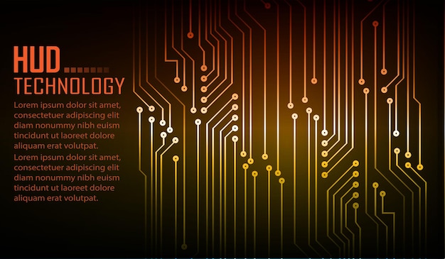 Cyber Obwód Przyszłości Koncepcja Technologia Tło