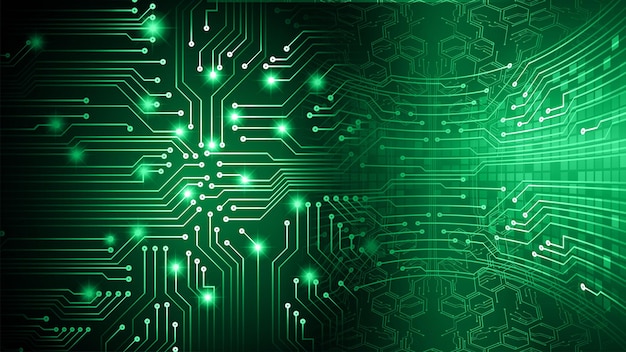 Cyber obwód przyszłości koncepcja technologia tło