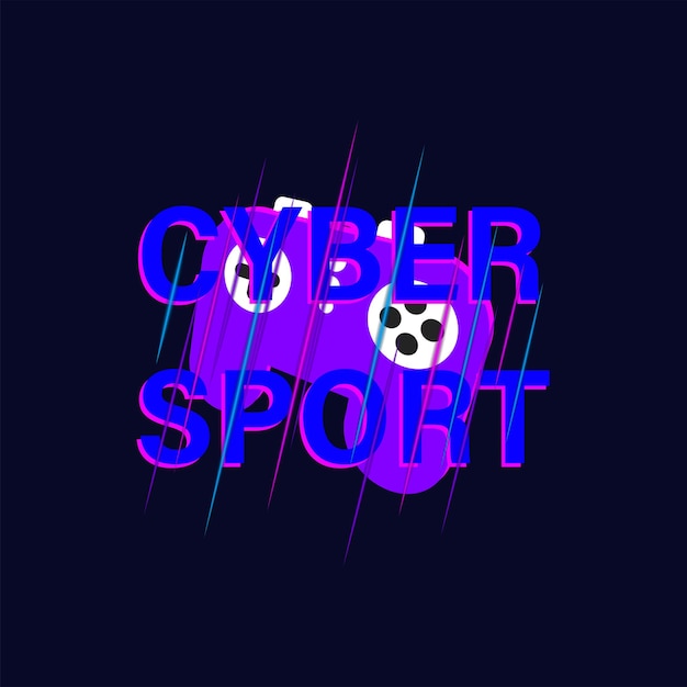 Cyber Sport Plakat Koncepcja Gry Cyber