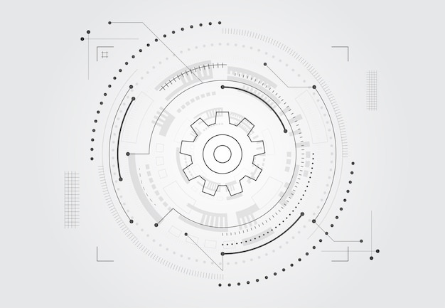 Cyber Technologia Futurystyczny Projekt Tła Abstrakcyjna Cyfrowa Płytka Drukowana Ilustracja Wektorowa