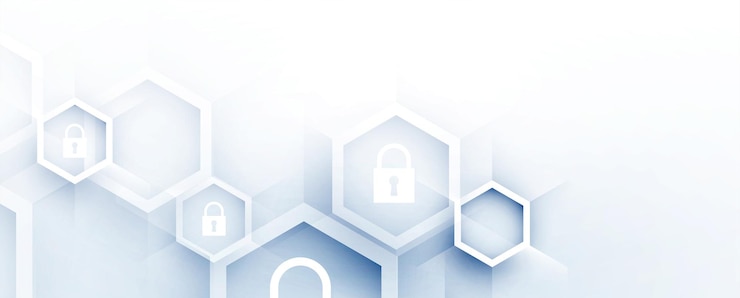 Wektor cyberbezpieczeństwo i ochrona informacji lub sieci przyszłe usługi sieciowe dla projektów biznesowych i internetowych