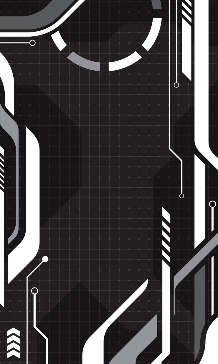 Wektor cyberpunk futurystyczna technologia abstrakcyjna pusta tapeta