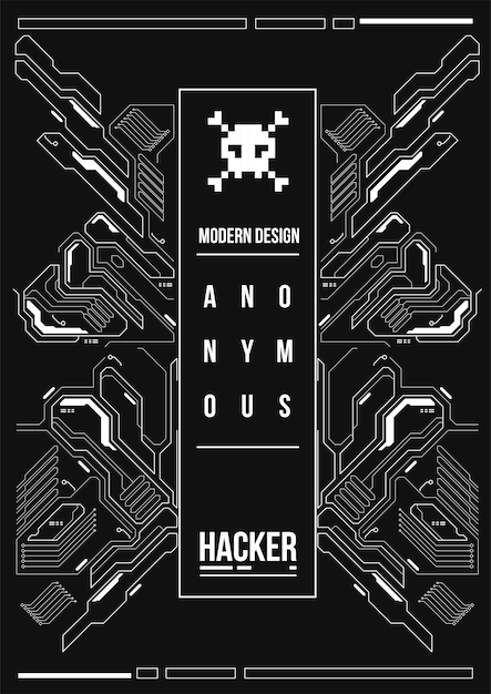 Cyberpunk futurystyczny plakat. Szablon retro futurystyczny plakat. Szablon plakat streszczenie Tech.