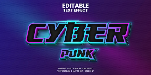 Cyberpunkowy Efekt Tekstowy