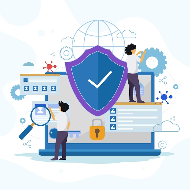 Cybersecurity z płaskim projektem