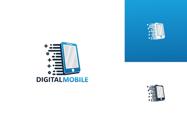 Cyfrowe Mobilne Logo Szablon Wektor Projektu, Godło, Koncepcja Projektu, Kreatywny Symbol, Ikona