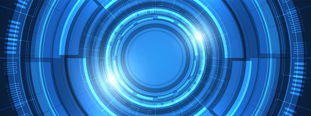 Cyfrowe tło nakładające się na siebie, inteligentna technologia soczewek z efektem świetlnym