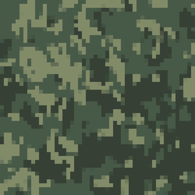 Cyfrowy Wzór Kamuflażu Abstrakcyjny Nowoczesny Wojskowy Tło Z Nadrukiem Tekstylnym Ilustracja Wektorowa