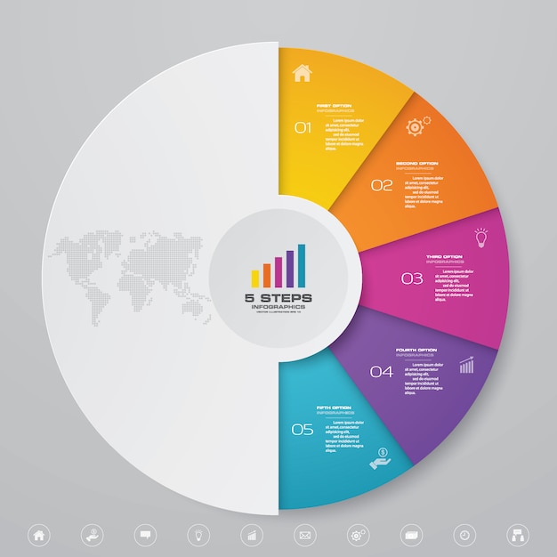 Cykl Wykresu Infographic Elementu