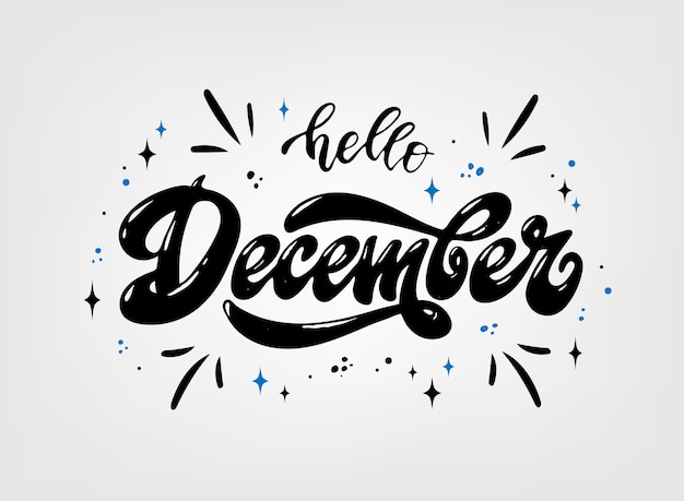Cytat Z Napisem „hello December”