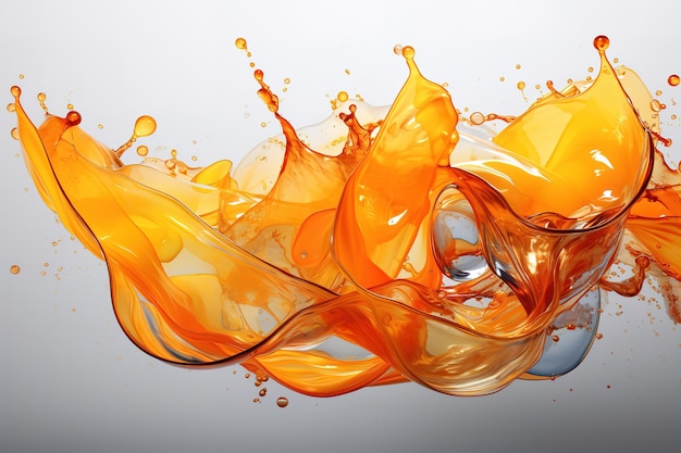 Plik wektorowy cytryna uderza w wodzie i sprawia, że plusk pomarańczowy sok powitalny ilustracji wektorowych sztuki świeże dojrzałe