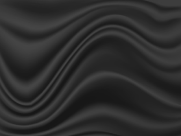 Plik wektorowy czarna tkanina fala lub falisty tekstury tło