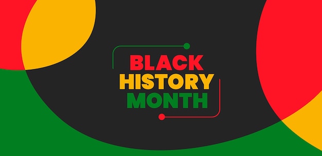 Czarne Tło Miesiąca Historii 2023 Lub Tło Historii Afroamerykanów