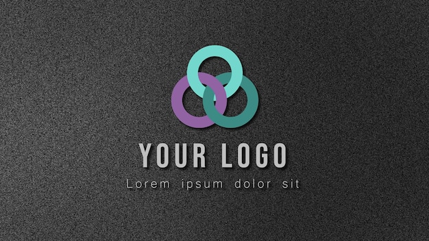 czarne tło z logo dla twojego logo