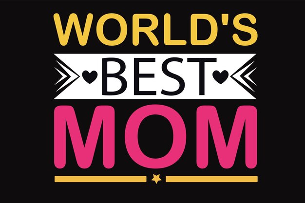 Czarne tło z napisem „najlepsza mama na świecie”