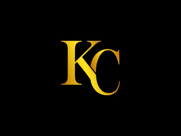 Czarne tło z żółtym logo firmy o nazwie kc