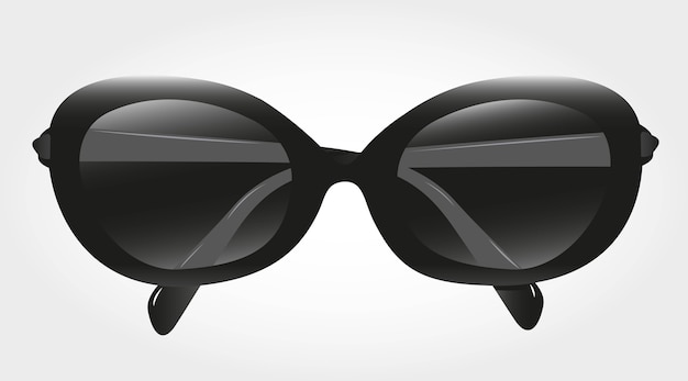 Plik wektorowy czarni okulary przeciwsłoneczni odizolowywający