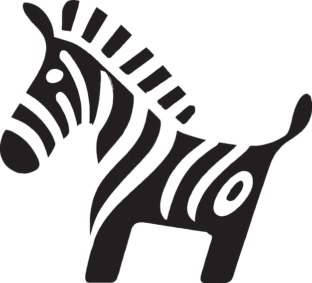 Czarno-biała Zebra Z Ogonem Z Napisem „zebra”.