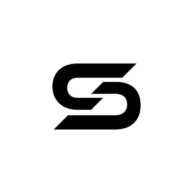 czarno-białe logo z literą S