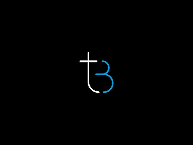 Plik wektorowy czarno-białe logo z literą t