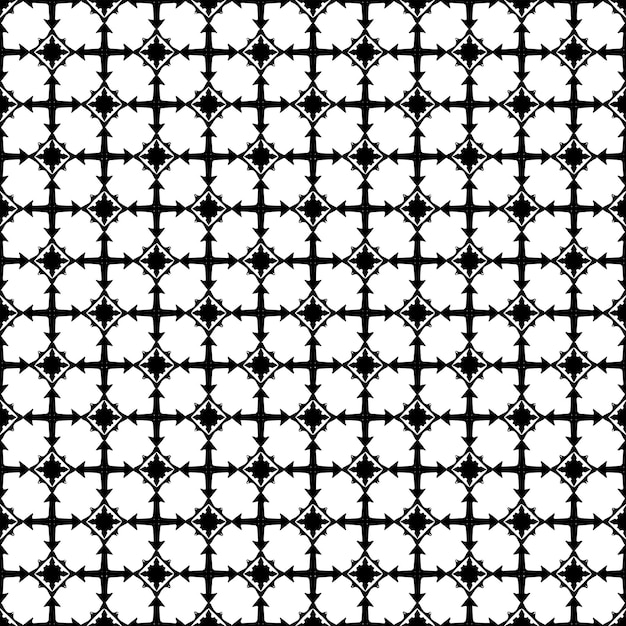 Plik wektorowy czarno-biały bezszwowe abstrakcyjny wzór. tło i tło. ozdobny wzór w skali szarości.