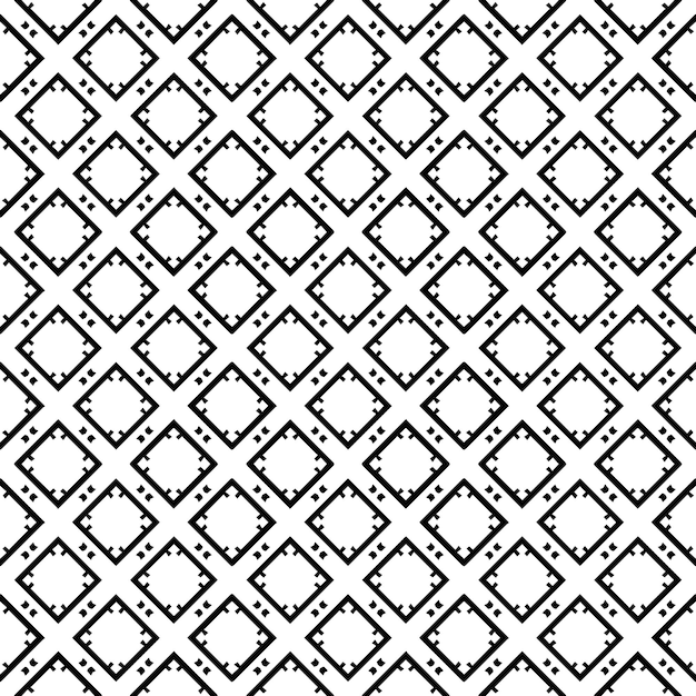 Czarno-biały bezszwowy wzór abstrakcyjny Tło i tło Szare wzornictwo ozdobne ozdoby mozaikowe ilustracja graficzna wektorowa EPS10