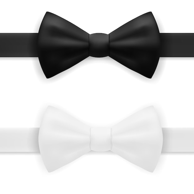 Czarno-biały Krawat