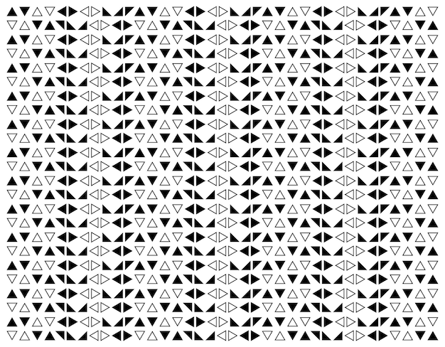 Plik wektorowy czarno-biały trójkąt wzór tła