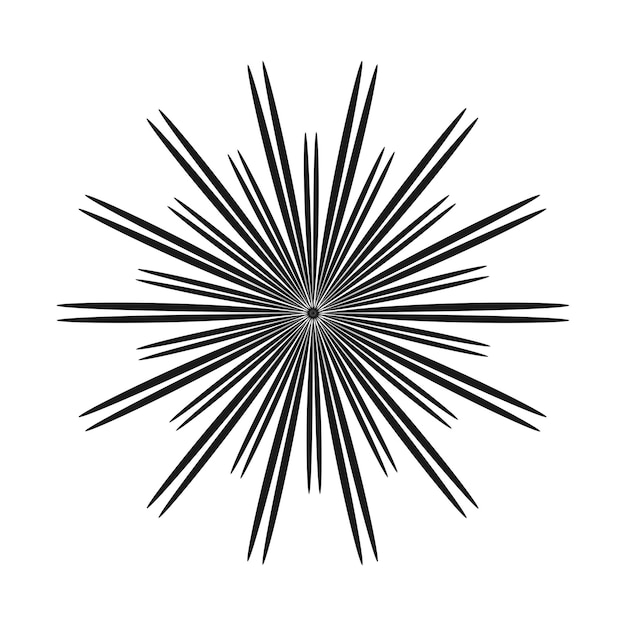 Plik wektorowy czarno-biały wektor wzoru sunburst