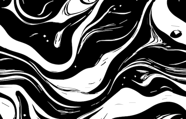 Czarno-biały wzór Abstrakcyjna tekstura Abstrakcyjny wzór tła Ilustracja wektorowa