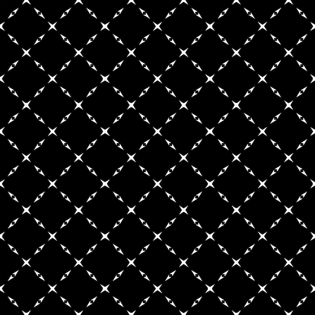 Czarno-biały wzór bez szwu tekstury Ozdobne projekty graficzne w skali szarości Ozdoby mozaikowe Wzór szablonu Ilustracja wektora EPS10