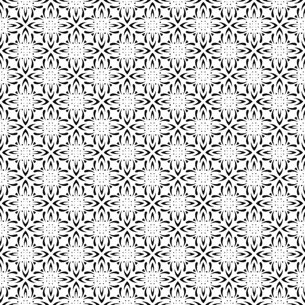 Czarno-biały Wzór Bez Szwu Tekstury Skala Szarości Ozdobnych Projektów Graficznych Mozaiki Ozdoby Wzór Szablonu Ilustracja Wektorowa Eps10