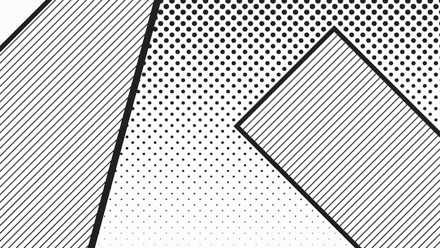 Czarno-biały Wzór Geometryczny Pop-artu Materiał Projekt Tła