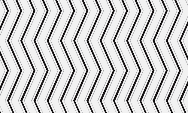 czarno-biały wzór geometryczny z białym wzorem zygzakowym