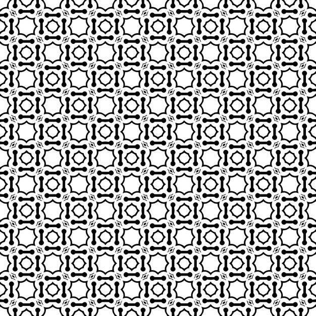 Czarno-biały wzór tekstury Ozdobny projekt graficzny w skali szarości