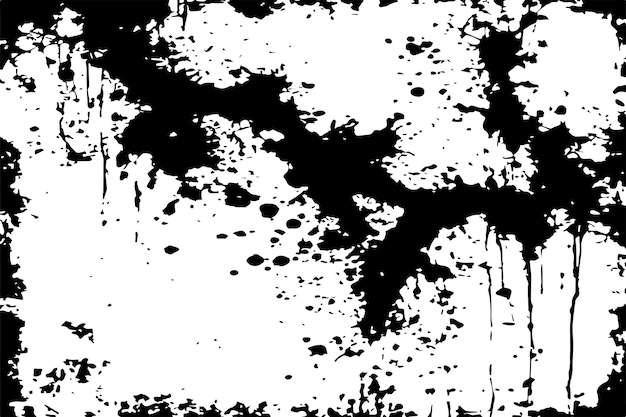 Plik wektorowy czarny brudny poplamiony grungy tekstura na białym tle