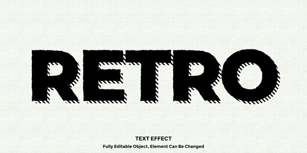 Czarny efekt tekstowy vintage