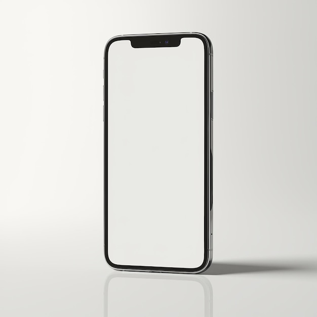Plik wektorowy czarny iphone z białym ekranem z napisem 
