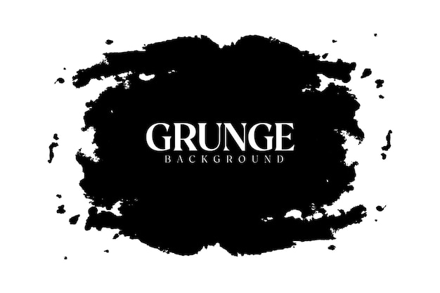 Czarny Kolor Grunge Pociągnięcia Pędzlem Z Białym Kolorem Tła Nowy Projekt
