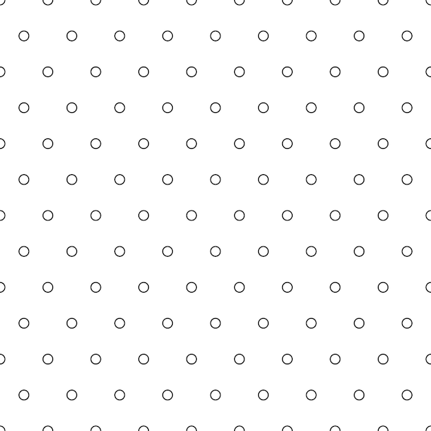 Czarny pączek polka dot bezszwowy wzór